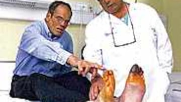 ACCIDENTE ANTERIOR. Garcés, atendido de congelaciones en abril.