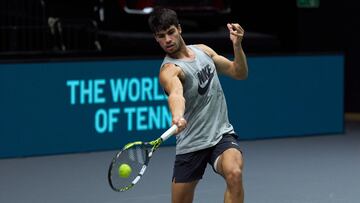 Alcaraz ya entrena en Valencia