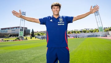 Gonzalo, delantero del Madrid, con la Selección.