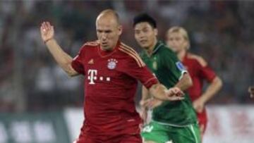 GOLEADA. Robben marcó uno de los seis tantos del Bayern.