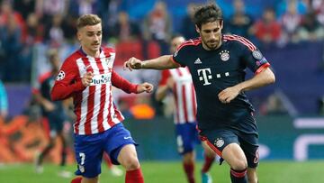 Javi Martínez durante el partido contra el Atlético.