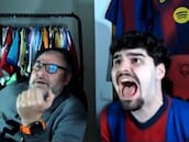 Un fan del Barça se hace viral tras su loca reacción en el 4-0: alucinen con sus palabras