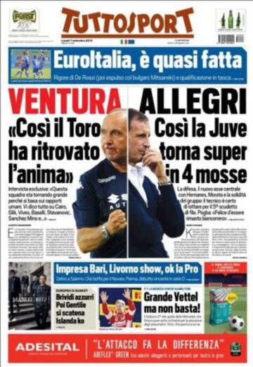 Portadas de la prensa deportiva