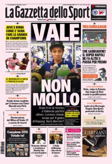 Portadas de la prensa mundial