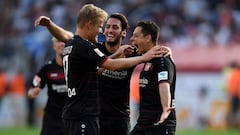 Chicharito y Fabián dieron El Grito con goles en Bundesliga