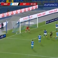 ¡De taco! El genial pase de Alexis que casi termina en gol del Inter