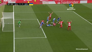 El penalti que ha decidido el Girona-Espanyol que ha indignado a Iturralde en Carrusel