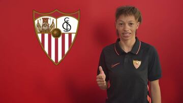 Zenatha Coleman con el Sevilla.