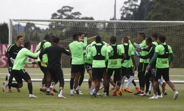 Atlético Nacional realizó su último entrenamiento antes de enfrentar a Leones en el partido de ida por las semifinales de la Copa Águila 2018.