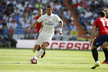 Cristiano scored on his return to the Real Madrid side
