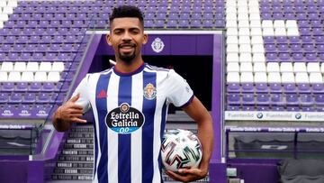 Matheus, el d&iacute;a de su presentaci&oacute;n con el Valladolid.