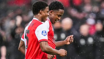 Luis Sinisterra marcó gol con Feyenoord por la fecha 23 de la Eredivise ante el Cambur. El colombiano llegó a 8 goles en la liga y 15 en la temporada.