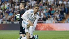 Kepa Arrizabalaga con Cristiano Ronaldo.