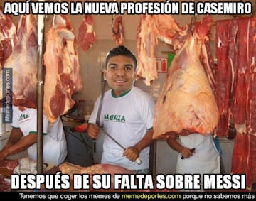 Casemiro es elprotagonista de los memes del Clásico