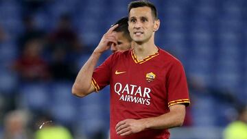 Kalinic con la Roma ante el Atalanta.