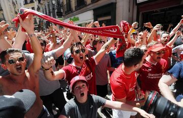 Ambiente de Champions en las calles de Madrid