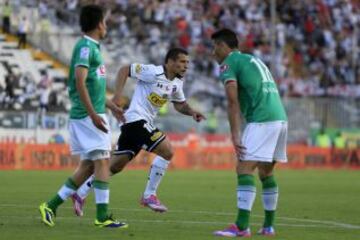 Minuto 85. Colo Colo igualaba 1-1 con Audax hasta que Vecchio puso el 2-1 definitivo.