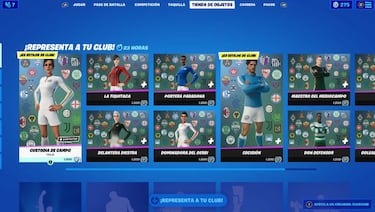Fortnite: skins de fútbol de clubes reales y gesto de Pelé ya disponibles