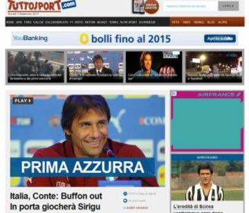 Portadas de la prensa extranjera