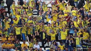 Aficionados del Cádiz en Tenerife.
