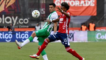 Partido de Liga BetPlay entre Independiente Medellín y Atlético Nacional.