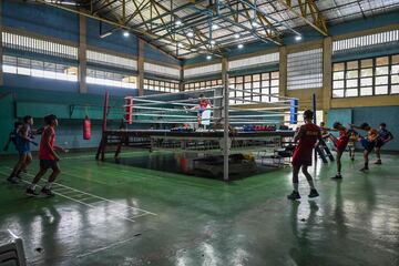 Panorámica interior del Centro Deportivo Manuel Torres.