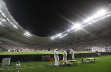 El Khalifa International Stadium es el recinto al aire libre refrigerado más grande del mundo, diseñado para que la sensación térmica en su interior sea de 26º en una zona en la que se registran temperaturas máximas de 50º en verano.