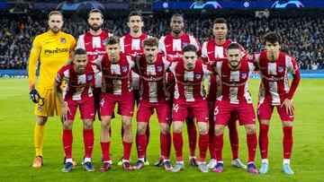 Alineaci&oacute;n del Atl&eacute;tico contra el Manchester City. 