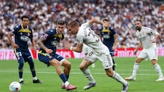 Mastantuono levanta la mano