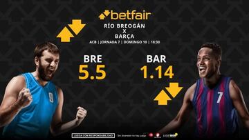 Río Breogán vs. Barça: horario, dónde ver, pronósticos, estadísticas y clasificación