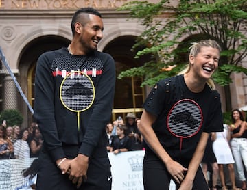 Genie Bouchard y Nick Kyrgioas.