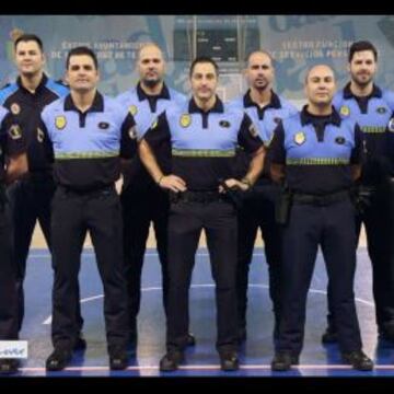 El equipo de baloncesto de la Policía de Tenerife.