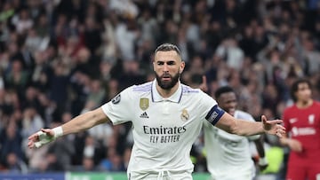 Benzema celebró así el 1-0.