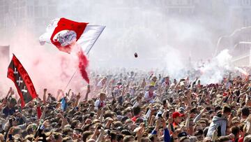 Festejo del AJax, temporada pasada.
