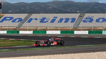 Test de McLaren en Portimao en 2009.