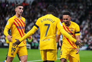 0-1. Pierre-Emerick Aubameyang celebra el primer gol.