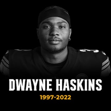 Dwayne Haskins exjugador de los Pittsburgh Steelers