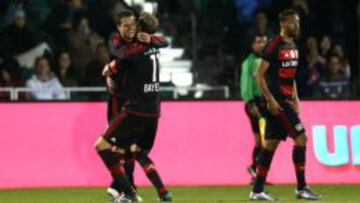 El festejo del mexicano en la Florida Cup.