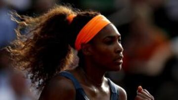 Serena Williams celebra su pase a la final de Roland Garros.
