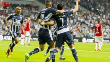 La celebraci&oacute;n de Rayados y sus cinco goles