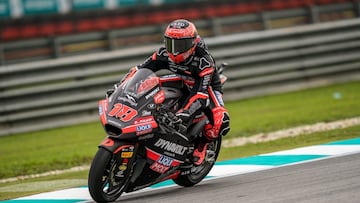 Manu González, durante el GP de Malasia.