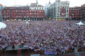 La Plaza Mayor, atestada de gente.