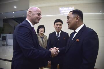 El presidente de la FIFA, Gianni Infantino, asistió al encuentro. 