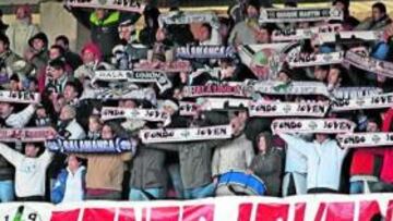 <b>OPTIMISTAS. </b>Destacadas peñas del Salamanca están esperanzadas en que la Unión todavía tiene opciones de subir a Primera.