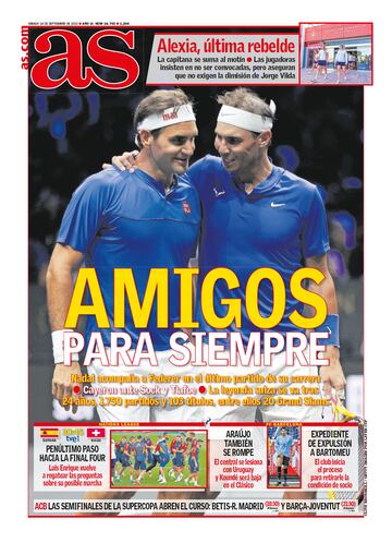 Rafa Nadal a través de las portadas de As