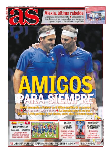 Rafa Nadal a través de las portadas de As