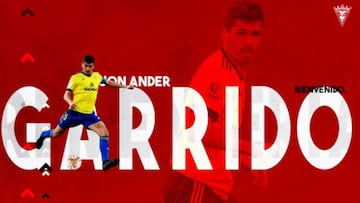 Garrido llega cedido al Mirand&eacute;s por el C&aacute;diz.