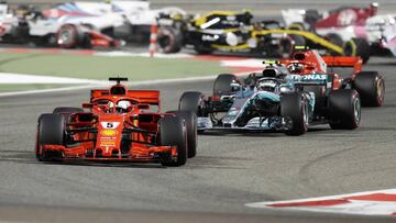 Carrera de F1 en Bahréin.