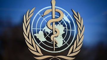 (FILES) In this file photo taken on February 24, 2020, a photo shows the logo of the World Health Organization (WHO) at their headquarters in Geneva. - Donald Trump ordered a freeze on funding for the World Health Organization for &quot;mismanaging&quot; 