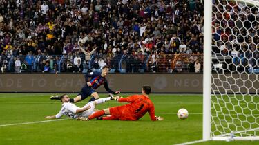 Gavi adelantó al Barcelona al marcar el 0-1.